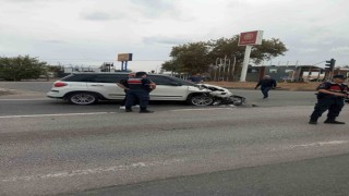 Lüleburgazda zincirleme kaza: 3 otomobil çarpıştı