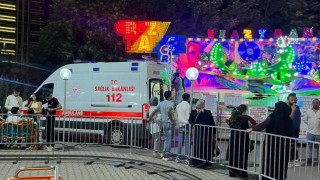 Lunaparktaki oyuncakta fenalaşan şahıs hastaneye kaldırıldı