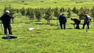 Mahalle halkı imece usulü gölet yaptı