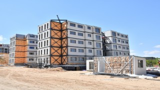 Malatya Yeşilyurtta depreme dayanıklı çelik modüler yüksek katlı binalar yükseliyor