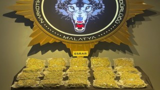 Malatyada 12 kilo 800 gram esrar ele geçirildi