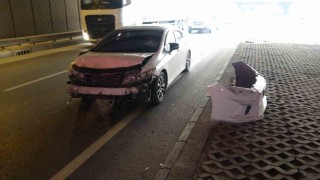 Malatyada alt geçitte zincirleme kaza: 2 yaralı