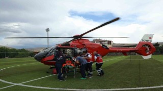 Malatyada ambulans helikopter 72 yaşındaki hasta için havalandı