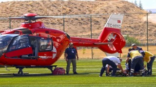 Malatyada ambulans helikopter 87 yaşındaki hasta için havalandı