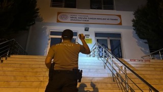 Manisada okul çevreleri gece boyunca denetlendi