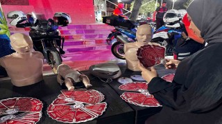 Manisada Türk Kızılay ve Jandarmadan bilinçlendirme çalışması