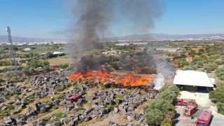Manisadaki fabrika yangını kontrol altına alındı