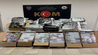 Mardinde 51 bin paket kaçak sigara ve 2 bin elektronik nargile ele geçirildi