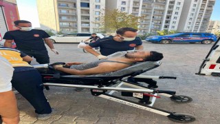 Mardinde su deposunda mahsur kalan kişiyi itfaiye kurtardı