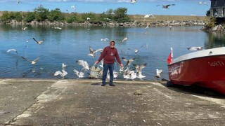 Martılarla kurduğu bağ görenleri şaşırtıyor