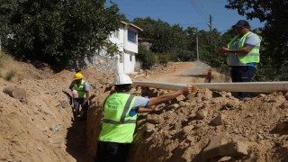 Menteşe Derinkuyuda içme suyu şebeke hattı yenileniyor