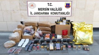 Mersinde kaçak makaron operasyonu