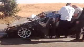 Merzifonda otomobil takla attı: 1 yaralı