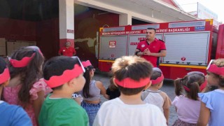 Minikler yangın güvenliğiyle ilgili bilinçlendi