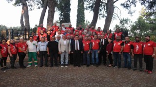 Motosikletli kortej herkesi coşturdu