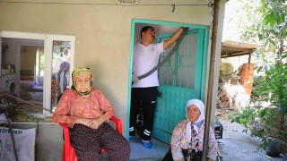 Muğla Büyükşehirden Behiye teyze ve kızına destek