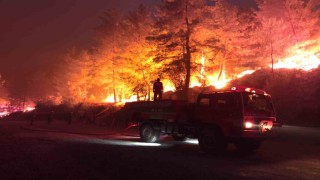 Muğlada alevli gece