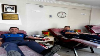 Muğlada Zabıta Haftası kapsamında Kızılaya kan bağışı