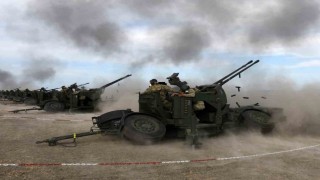 Namlulu hava savunma silahları ile hava hedefleri başarıyla vuruldu