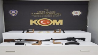 Niğdede silah teşhircilerine operasyon: 4 gözaltı