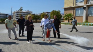 Okul aşçılarına yangın farkındalık eğitimi verildi