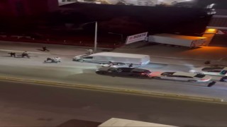 Önce kaza yaptılar, sonra kavga ettiler