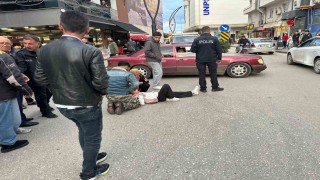 Orduda aracın çarptığı bisikletli çocuk yaralandı: Kaza anı kamerada