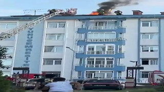 Orduda membran tadilatı sonrası çatı yangını