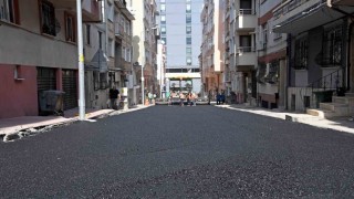 Osmangazide 160 ton asfalt döküldü