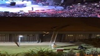 Özel güvenlik görevlileri, konseri kaçak izleyen genci çatıdan aşağı attı