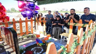 Özel hastanenin ihmali sonucu öldüğü iddia edilmişti: Yasmin doğum gününde kabri başında balonlarla anıldı