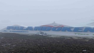 Palandökene mevsimin ilk karı yağdı