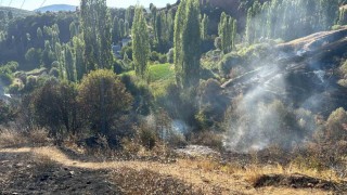 Pütürgede bahçe yangını korkuttu