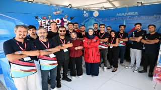 Rektör Kibardan TEKNOFESTte gençlere destek