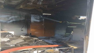 Reyhanlıda konteyner yangını