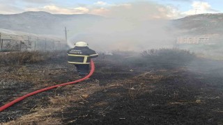 Samandağda bahçe yangını