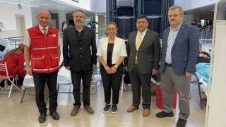 Samsun Adliyesinde Kızılaya kan bağışı kampanyası