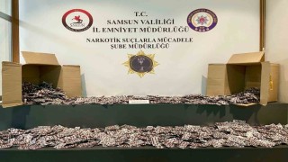 Samsunda gardıroba gizlenmiş 47 bin 824 uyuşturucu hap ele geçirildi