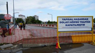 Samsunda köprü kapatıldı: Ayaklarda korozyon var