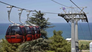 Samsunda teleferiğe yoğun ilgi