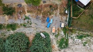 Sapanca Gölünde tarihi kuraklık alarmı