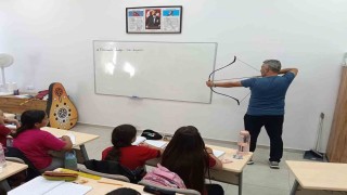 Sarıgölde okullarda Geleneksel Türk Okçuluğu tanıtımı yapıldı
