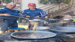 Sarıgölde pekmez yapımı başladı