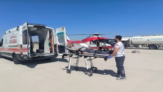 Serebrovasküler hastası, ambulans helikopterle Vana getirildi