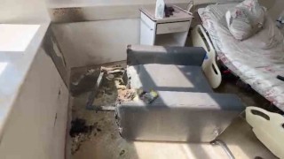 Sigaranın çıkardığı yangın hastaneyi küle çeviriyordu