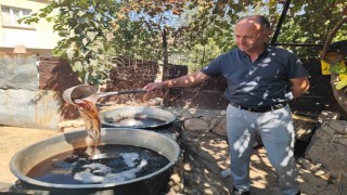 Siirtte sinceri üzümünden pekmez yapımına başlandı