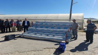 Simavda 34 sera sahibine yüzde 50 hibeli 23 ton sera naylonu dağıtıldı