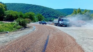 Sinopta grup yollarında asfaltlama çalışmaları tamamlandı