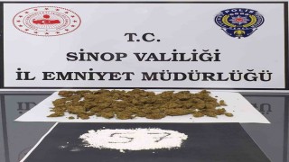 Sinopta skunk, kokain ve metamfetamin ele geçirildi