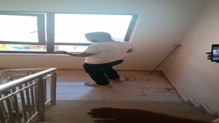 Şırnakta apartmanda yılan paniği